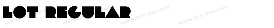 Lot Regular字体转换